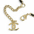 CC Logo Chain Pendant Necklace Gold-Tone Metal