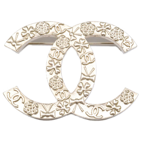 CC Logo Brooch Metal