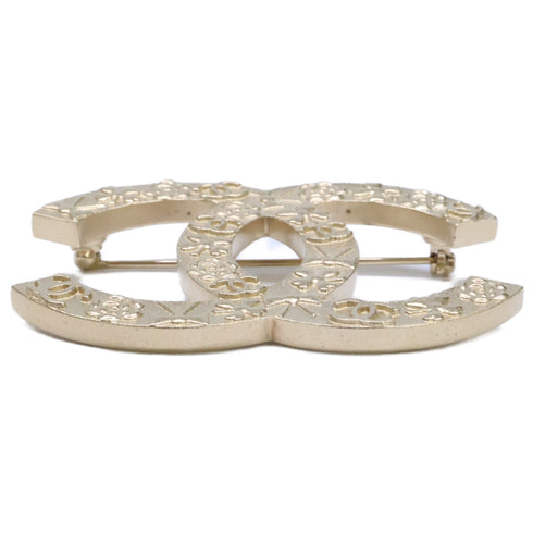 CC Logo Brooch Metal