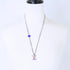Pendant Necklace Metal Multicolor and Silver