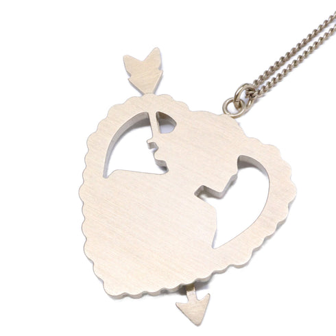 Coco Pearl Pendant Necklace Metal