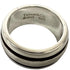 Vintage Grooved Double Line Ring Sterling Silver