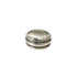 Vintage Grooved Double Line Ring Sterling Silver