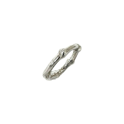 Vintage Bamboo Ring Sterling Silver