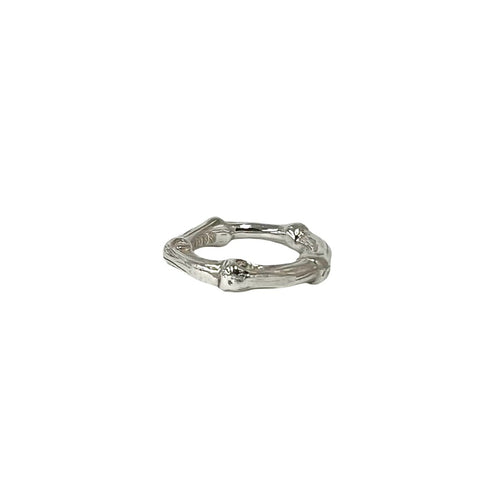 Vintage Bamboo Ring Sterling Silver