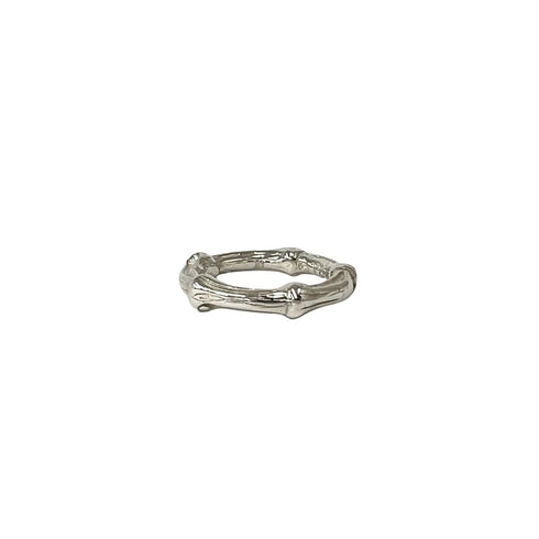Vintage Bamboo Ring Sterling Silver