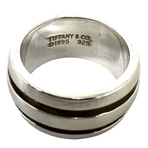 Vintage Double Band Ring Sterling Silver