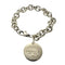 Vintage Round Tag Bracelet Sterling Silver
