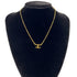 CC Logo Pendant Necklace Metal