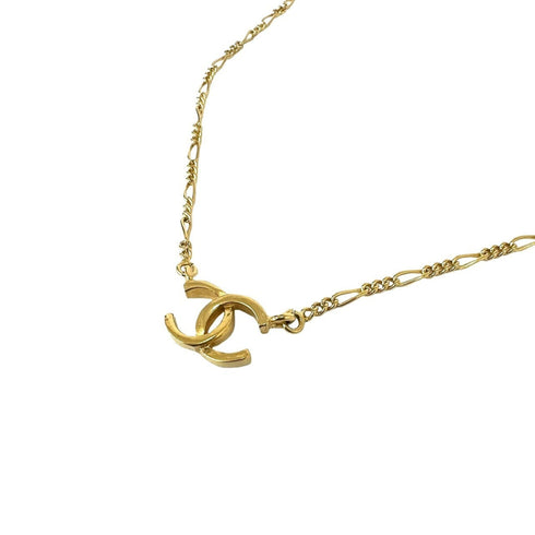 CC Logo Pendant Necklace Metal