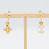 Monogram Clip Earrings Gold Metal Gold-Tone Metal