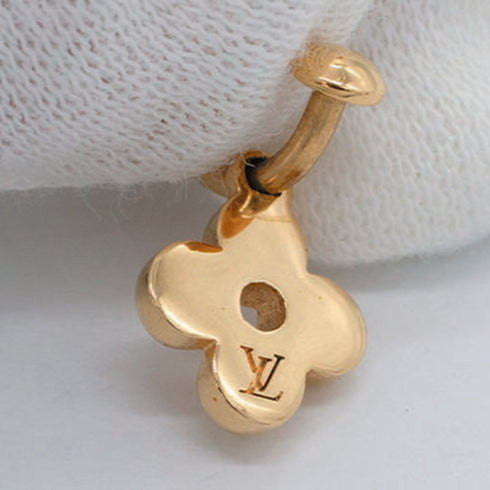 Monogram Clip Earrings Gold Metal Gold-Tone Metal