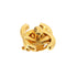 CC Logo Turnlock Clip-On Earrings Metal Gold-Tone Metal