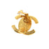 CC Logo Turnlock Clip-On Earrings Metal Gold-Tone Metal