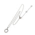 Double Diamond Pendant Necklace 18K White Gold