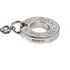 Double Diamond Pendant Necklace 18K White Gold