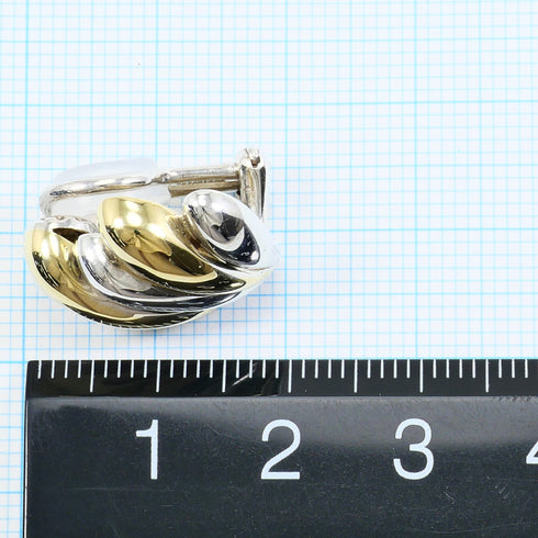 Clip-On Earrings Clip-On Sterling Silver and 18K Yellow Gold