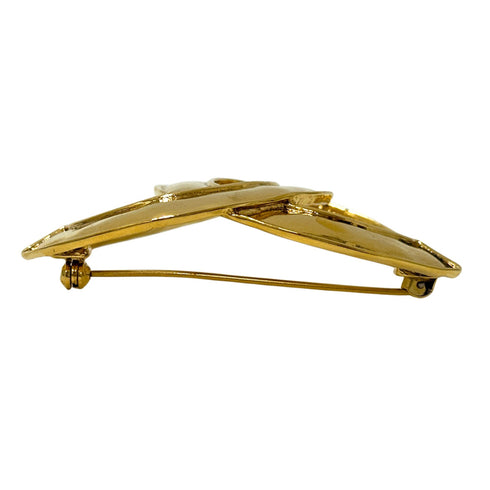 Vintage Brooch Gold Large