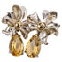 Vintage Earrings 18K Yellow Gold and Sterling Silver