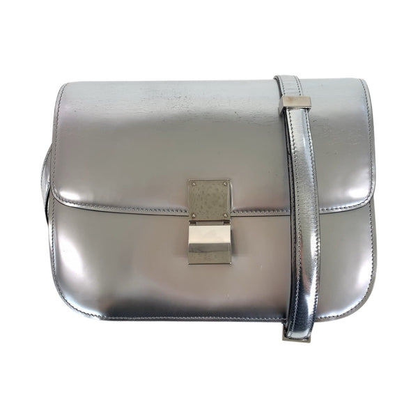Classic Box Bag Metallic Calfskin Medium
