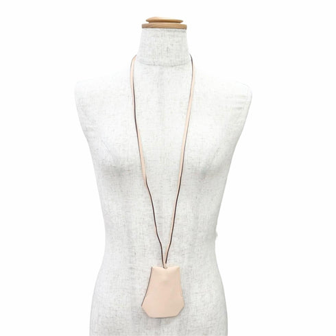 Clochette Pendant Necklace Leather Rose Eglantine