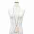 Clochette Pendant Necklace Leather Rose Eglantine
