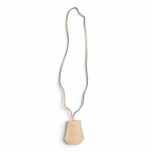 Clochette Pendant Necklace Leather Rose Eglantine