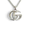 Double G Pendant Necklace Sterling Silver