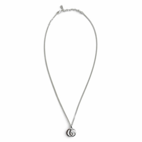Double G Pendant Necklace Sterling Silver
