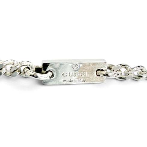 Double G Pendant Necklace Sterling Silver