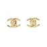 CC Logo Clip-On Earrings Metal Gold-Tone Metal