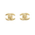 CC Logo Clip-On Earrings Metal Gold-Tone Metal