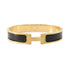 Clic Bracelet Black Enamel