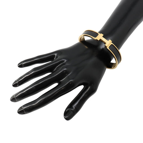 Clic Bracelet Black Enamel