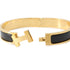 Clic Bracelet Black Enamel