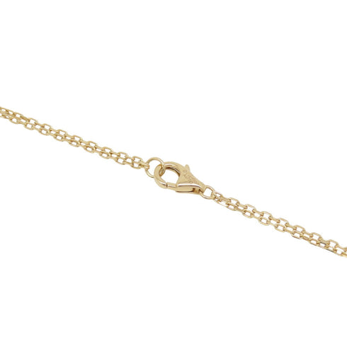 Love Pendant Necklace 18K Yellow Gold with 2 Diamonds