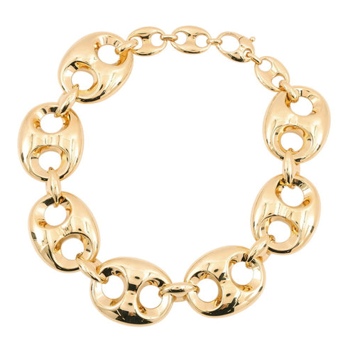 Marine Choker Pendant Necklace Gold