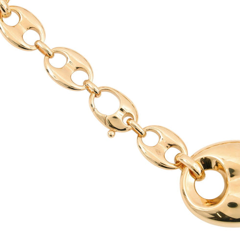 Marine Choker Pendant Necklace Gold