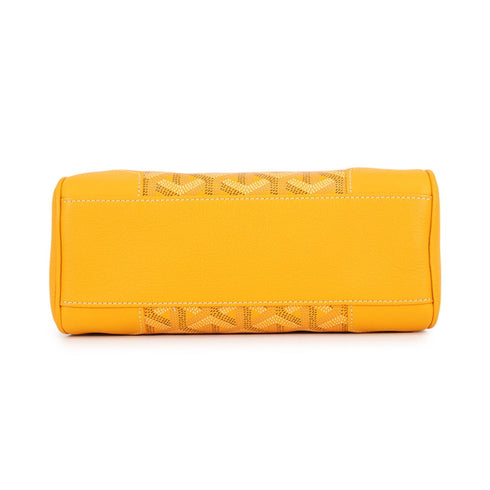 Saigon Top Handle Bag Coated Canvas with Leather Mini