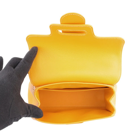 Saigon Top Handle Bag Coated Canvas with Leather Mini