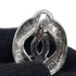 CC Logo Clip-On Earrings Silver-Tone Metal