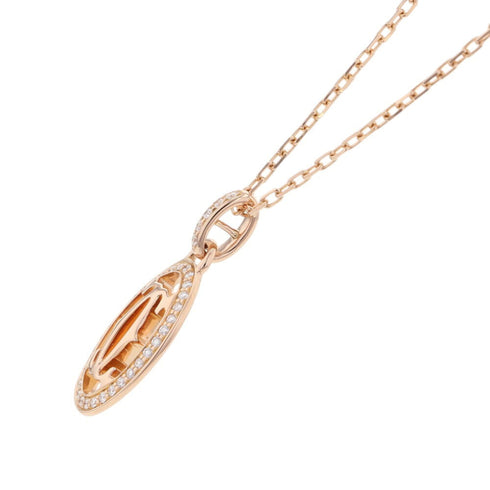 Double C Pendant Necklace 18K Rose Gold