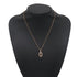Double C Pendant Necklace 18K Rose Gold