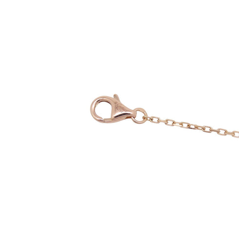 Double C Pendant Necklace 18K Rose Gold