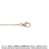 Double C Pendant Necklace 18K Rose Gold