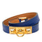 Rivale Double Tour Bracelet Gold and Swift Leather