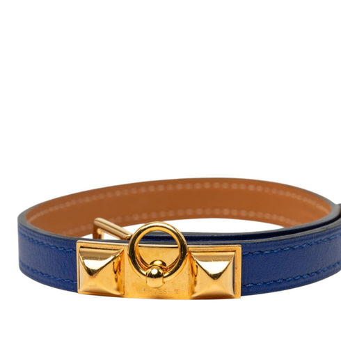 Rivale Double Tour Bracelet Gold and Swift Leather