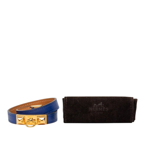 Rivale Double Tour Bracelet Gold and Swift Leather