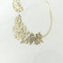 Ear Cuff Earrings Metal Gold and Clear