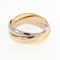 Vendome Louis Cartier Band Ring 18K Tricolor Gold
